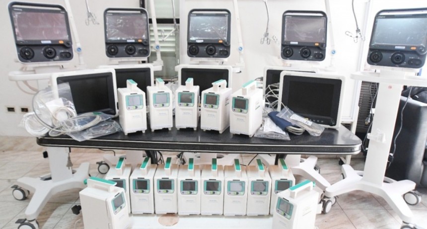 Luj&aacute;n: El municipio incorpor&oacute; 5 nuevos respiradores y 15 bombas de infusi&oacute;n al hospital