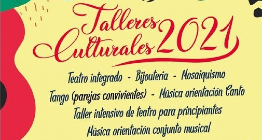 H. Yrigoyen: Preinscripción a talleres culturales