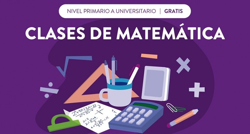 Vicente López brinda clases gratuitas de matemáticas