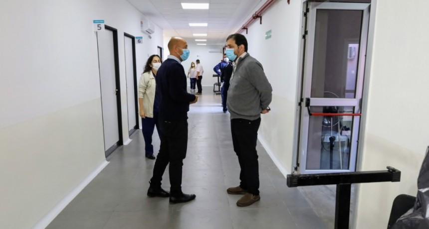 San Martín: Fernando Moreira recorrió las nuevas instalaciones del Hospital Marengo