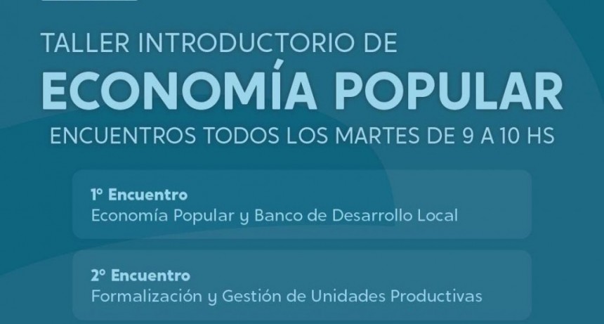 Moreno: Comenzaron los talleres introductorios de la Economía popular 