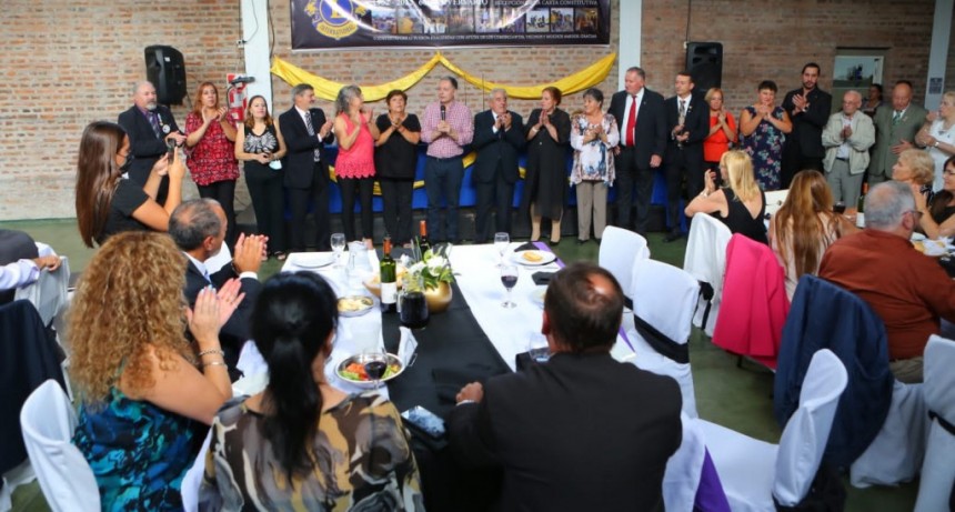 E. Echeverría: Fernando Gray asistió a la conmemoración del 60° aniversario del Club de Leones de Monte Grande 