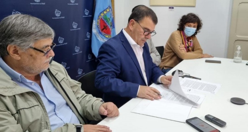Azul: El Intendente firmó un convenio con la Facultad de Ciencias de la Salud