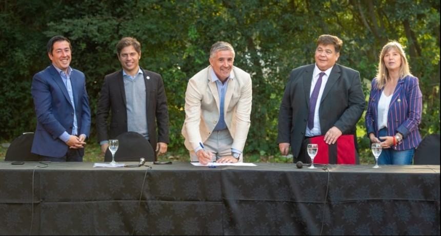 Navarro: Facundo Diz participó del lanzamiento del programa provincial 6 por 6 presentado por el gobernador, Axel Kicillof