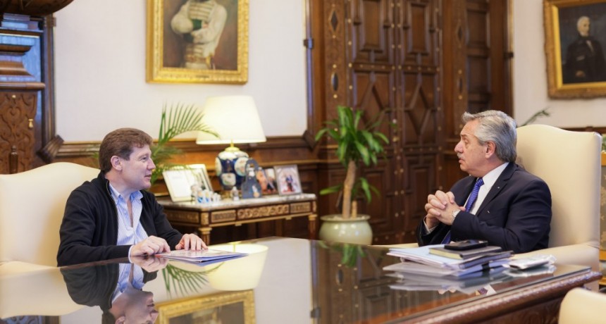 El Presidente recibió al gobernador de Tierra del Fuego, Gustavo Melella