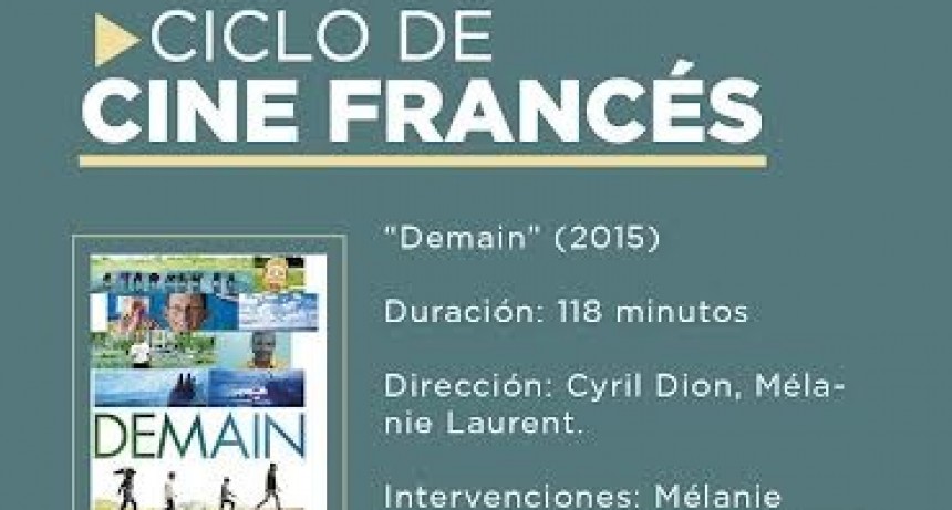 Tres Arroyos: Continúa el Ciclo de Cine francés en el Mulazzi
