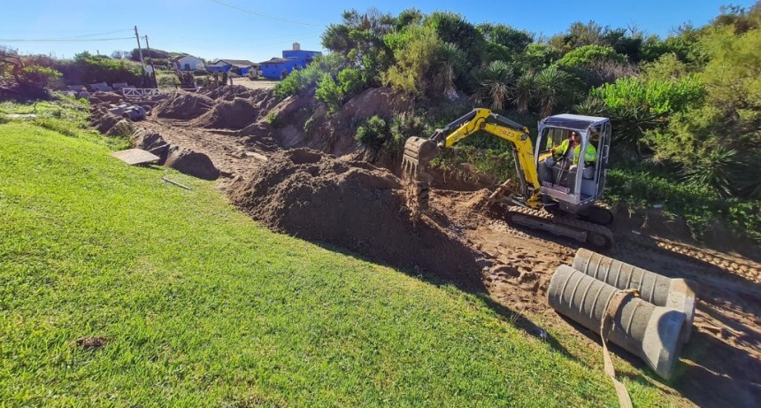 Pinamar: Comenzaron las obras pluviales en el distrito 
