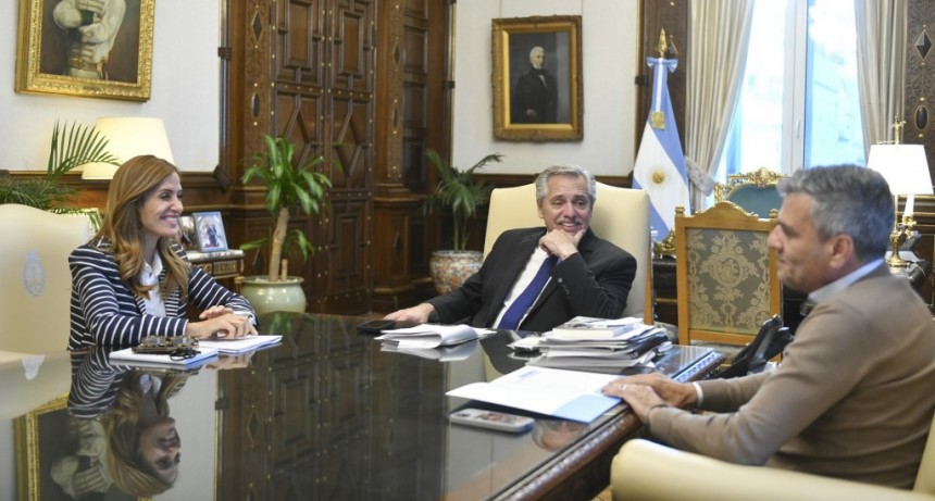 El Presidente se reunió con el Ministro Zabaleta y la Diputada Tolosa Paz para evaluar los avances de las políticas de seguridad alimentaria