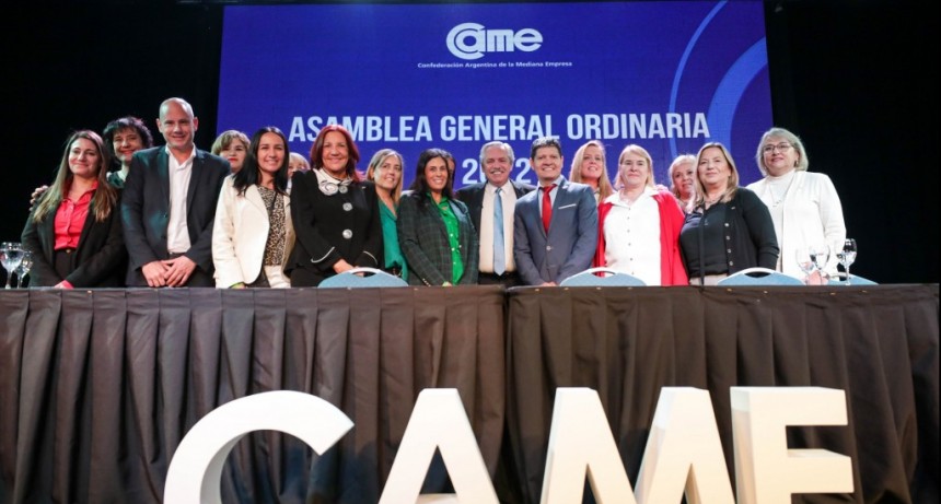 Alberto Fernández en la asamblea de CAME: “En la pequeña y mediana empresa se genera el 80% del empleo argentino”
