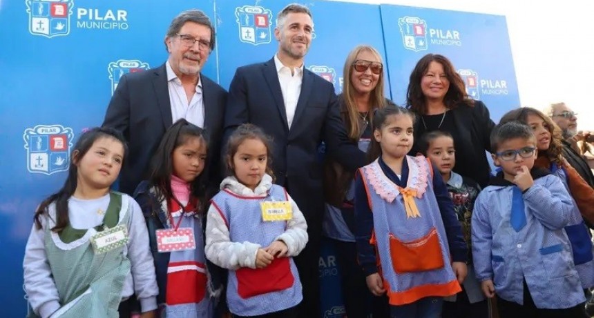 Pilar: Achával y Sileoni inauguraron un jardín de infantes en Villa Rosa