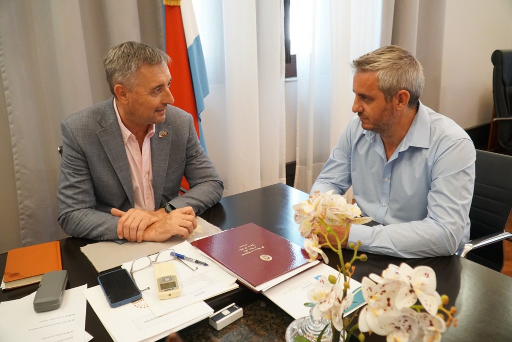 Colón (ER): José Luis Walser se reunió en Paraná con el Presidente de la Cámara de Diputados Gustavo Hein