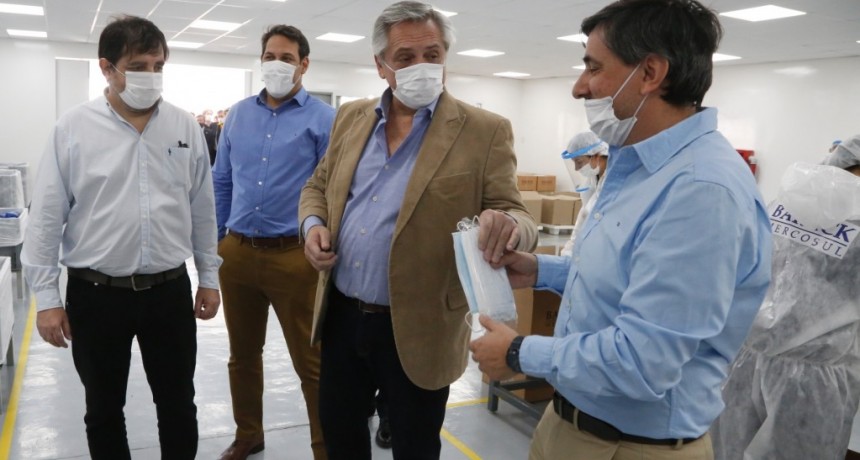San Martín: El presidente Fernández y Moreira recorrieron la textil Barack Mercosul