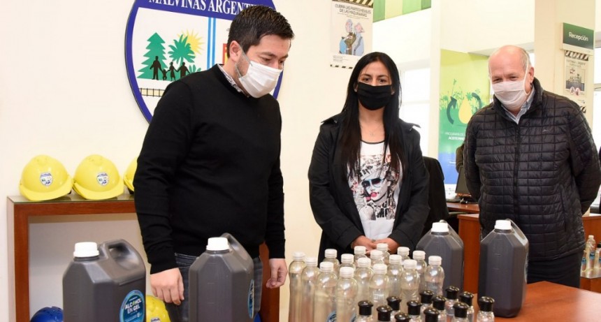 Malvinas Argentinas ya produjo 23 mil litros de su propio alcohol en gel 