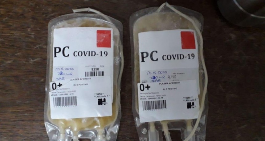 Malvinas: Se realizaron las primeras aplicaciones de plasma a pacientes de Coronavirus en el Hospital de Trauma