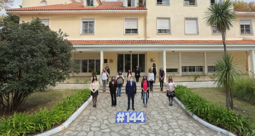 E. Echeverría: Gray impulsa acciones para prevenir la violencia de género junto a las ministras Gómez Alcorta y Estela Díaz 