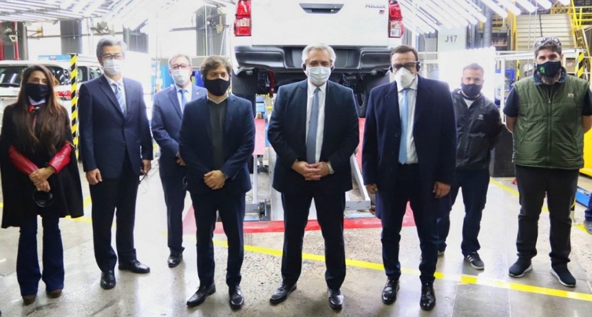 Zárate: Cáffaro acompañó al presidente y al gobernador Kicillof, en la reapertura de la planta Toyota