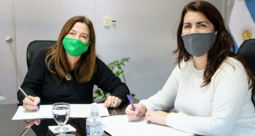 Moreno: Mariel Fernández firmó un convenio con la Ministra Estela Diaz 
