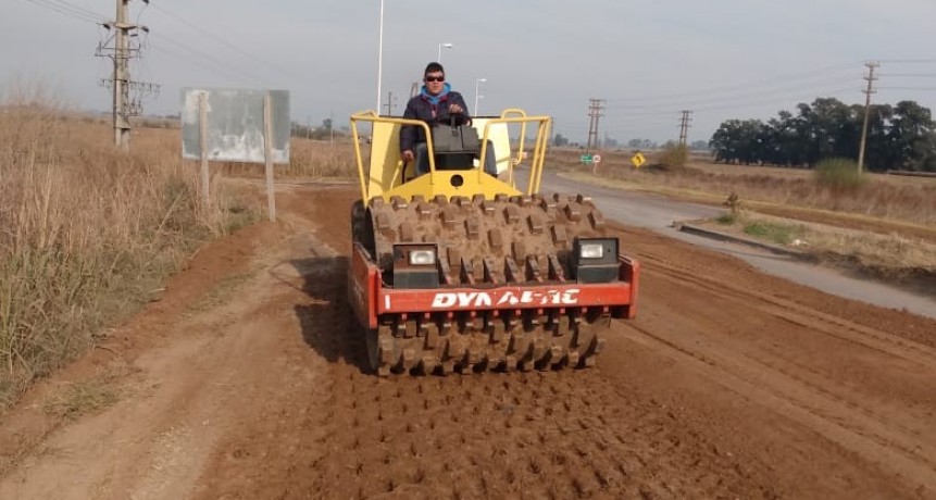 Colón: El Municipio realizo trabajos de reparación en la Ruta Provincial 50 