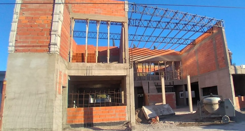 Patagones: Avanza a buen ritmo la obra del Centro Cívico de Stroeder