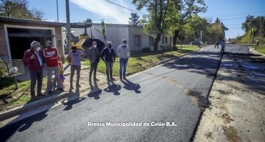 Colón (BA): Pavimentación del Barrio Mangrullo 