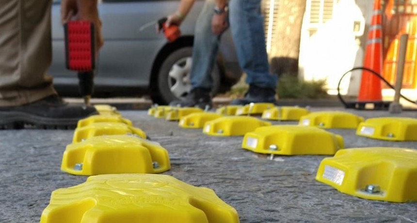 Luján: En el marco de la Semana Mundial de la Seguridad Vial, colocan reductores de velocidad
