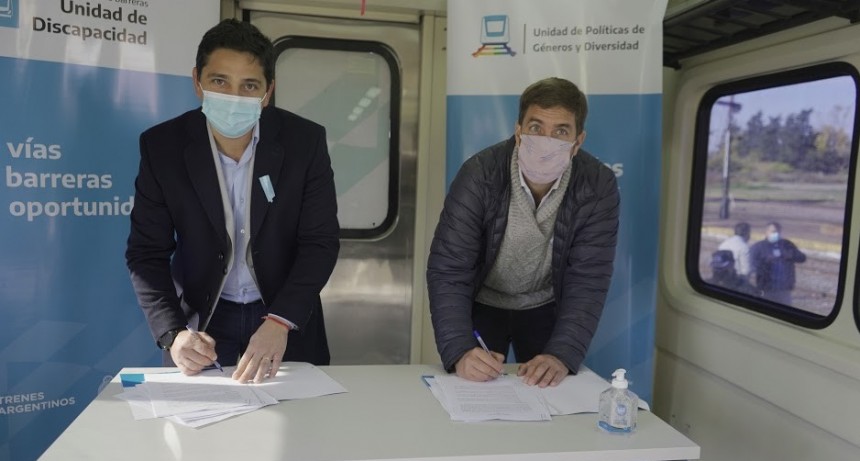 Mercedes: Ustarroz firmó convenio con Trenes Argentinos por más inversión y programas en conjunto 