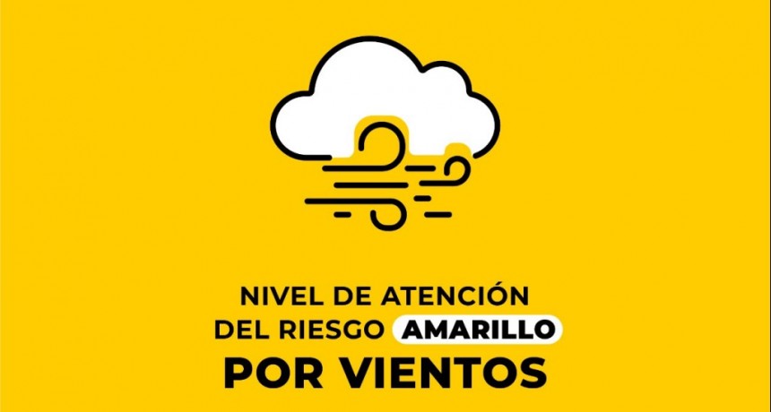 La Plata: Se mantiene el Nivel de Atenci&oacute;n del Riesgo &lsquo;Amarillo&rsquo; por tiempo ventoso con r&aacute;fagas
