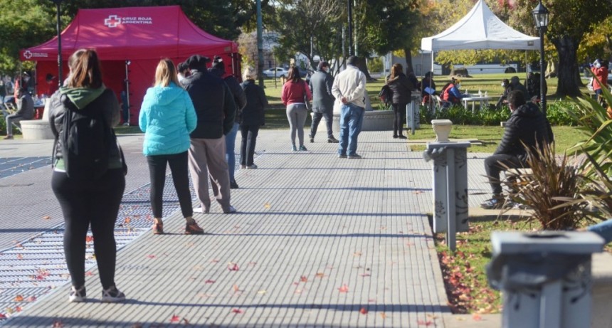Luján: El Municipio realizó testeos Covid en la Plazoleta Antigua Estación Basílica