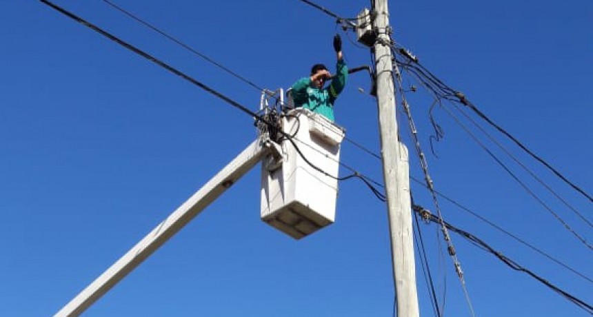 Merlo: Operativo de alumbrado publico 