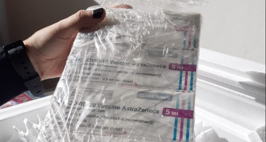 Tapalqué: Llegó una nueva partida de dosis de ASTRAZENECA 