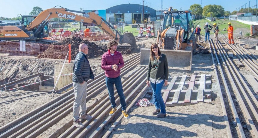 San Fernando: Juan Andreotti recorrió las obras del Túnel de la Av. Sobremonte