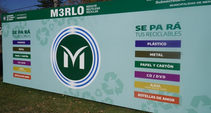 Merlo: Se puso en funcionamiento la nueva estación de reciclado del distrito 