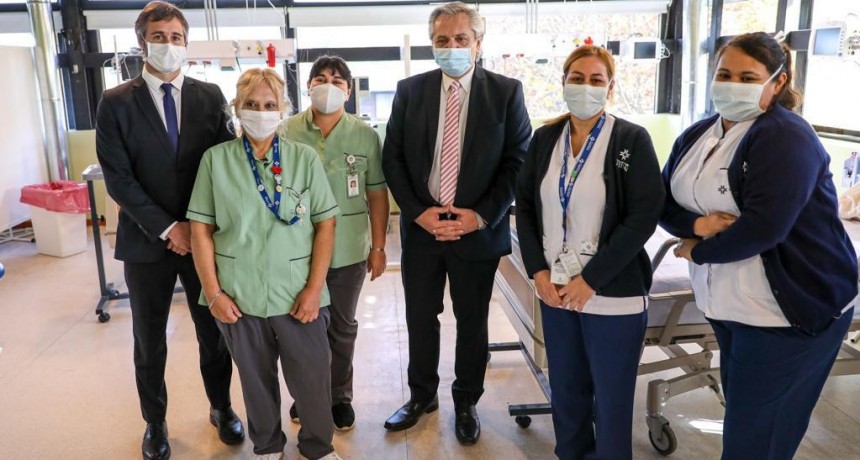 Achával junto a Alberto Fernández inauguraron el Hospital Solidario Universitario Austral 