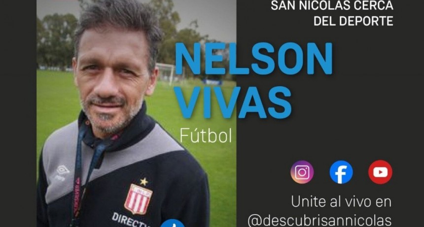 El nicoleño Nelson Vivas, en el ciclo de charlas “San Nicolás cerca del deporte” 