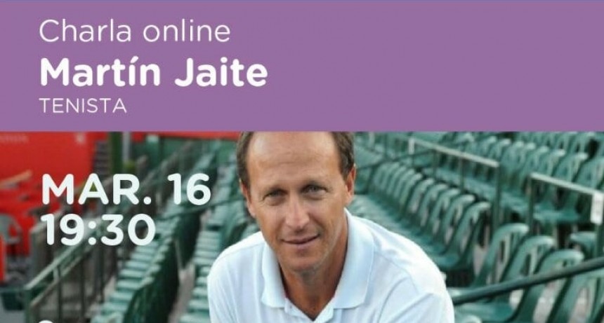 Junín: Charla virtual con el tenista internacional Martín Jaite 