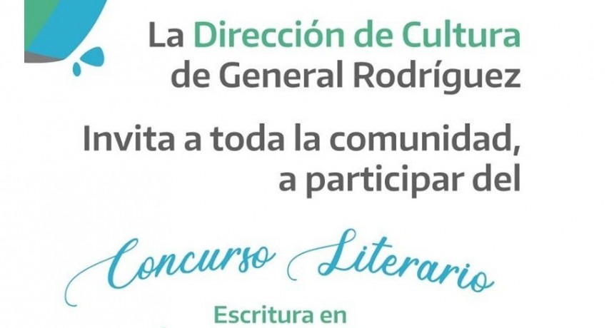 Gral. Rodríguez: Se conocieron los ganadores del Concurso “Escritura en épocas de Aislamiento físico” 