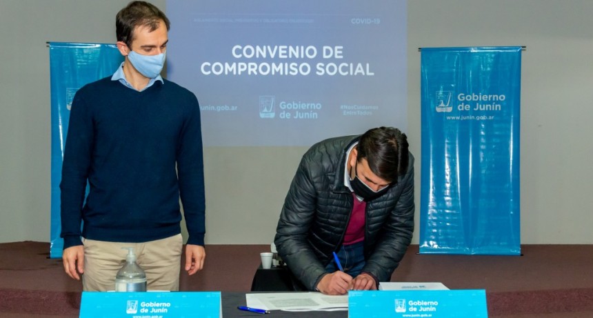 Junín: Petrecca firmó convenio para controlar a viajantes o proveedores que vienen de zonas de riesgo 