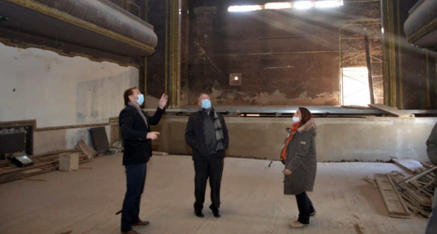 Tandil: Completan la primera etapa de la restauración del Teatro Cervantes 