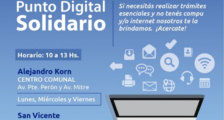 San Vicente: Punto digital solidario 