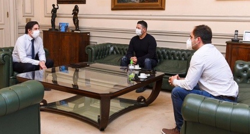 El Ministro Nicolás Trotta recibió a los intendentes Maggiotti y Menéndez
