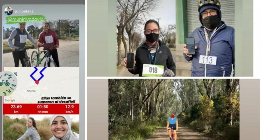 Rivadavia: Se realizó con éxito la primera carrera virtual del ciclismo 