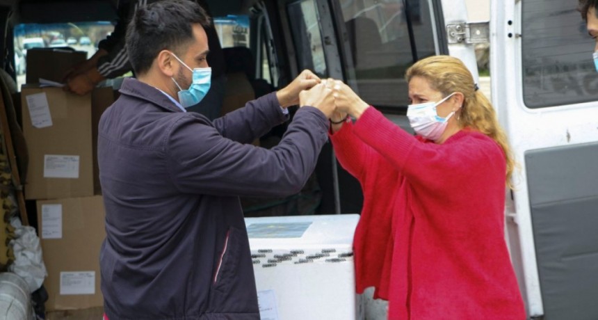 C. de Areco: 3200 dosis de AstraZeneca llegaron al distrito