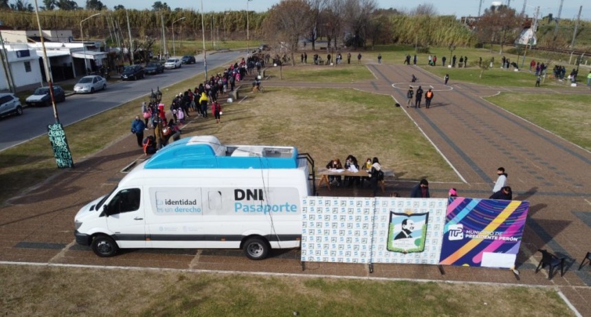 Pte. Perón: Operativo para tramitar el DNI en el distrito