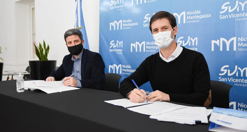 San Vicente: Se realizó el traspaso de la obra de agua de Domselaar a ABSA