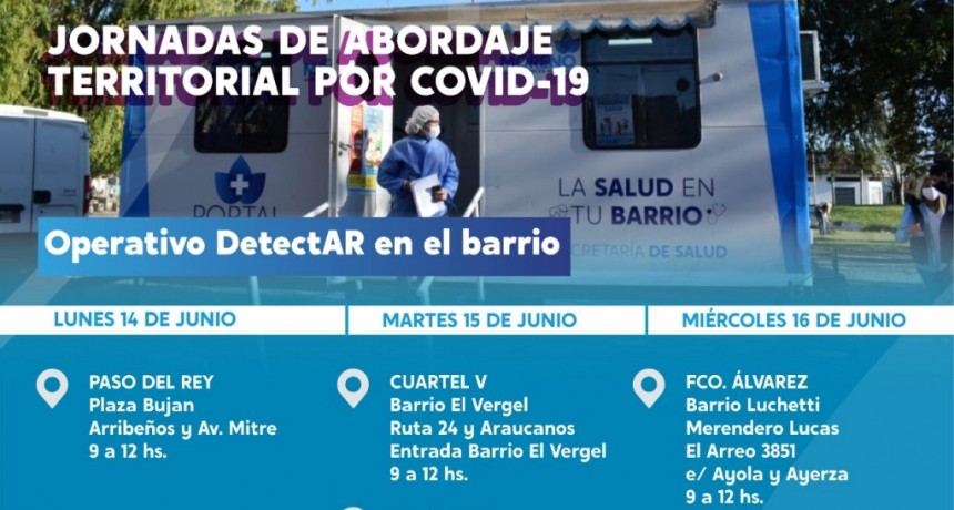 Moreno: Operativo detectar en barrios del distrito