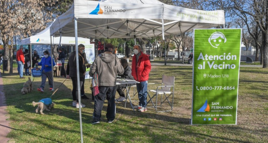 San Fernando: El Municipio llevó adelante un operativo integral de servicios junto a PAMI 