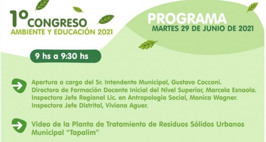 Tapalqué: 1° Congreso de ambiente y educación del distrito 
