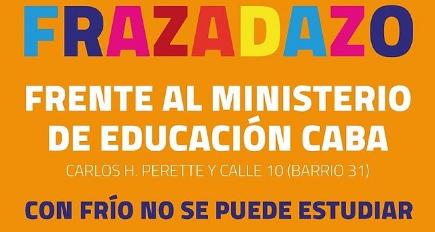 UTE: Con frío no se puede estudiar