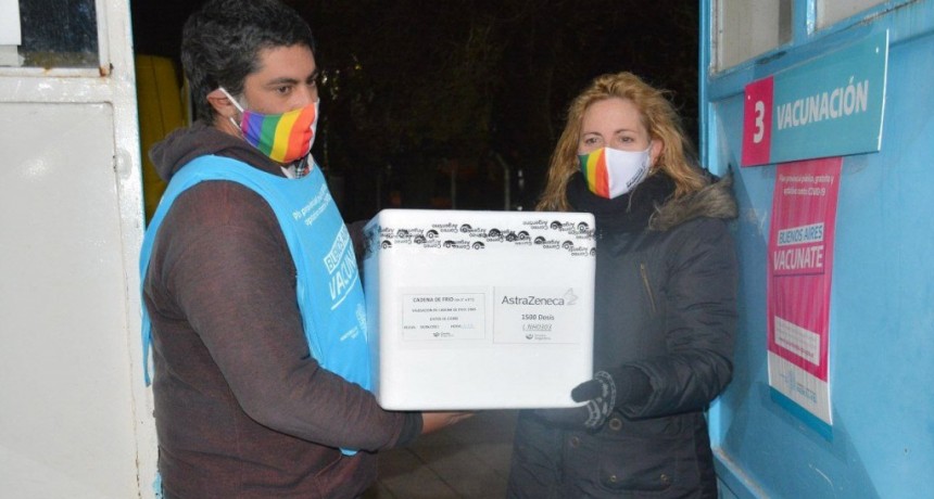 C. de Areco: Llegaron 1.500 dosis de AstraZeneca a nuestro distrito 