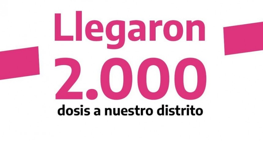 S.A. de Giles: Llegaron 2.000 dosis de vacunas contra el COVID-19
